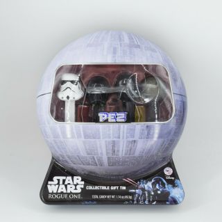 Star Wars Rogue One Pez Gift Set In Collectible Death Star Tin