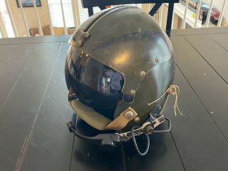 U.  S.  Army Uh - 1 Huey Door Gunner Aph - 5 Flight Helmet With Hand Painted Cobra