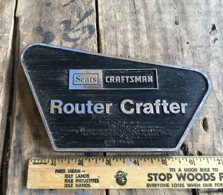 Sears Craftsman Router Crafter Plastic Cap For End Of Router