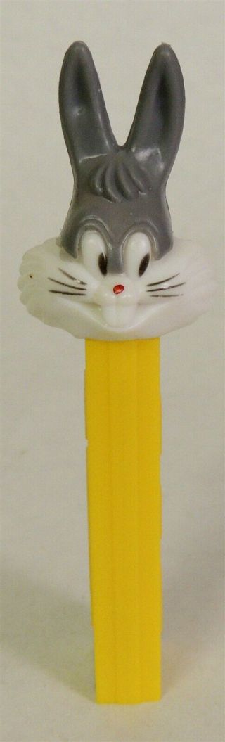 A939.  Vintage: Bugs Bunny No Feet Pez Dispenser With Hong Kong Sticker (1976 - 87)