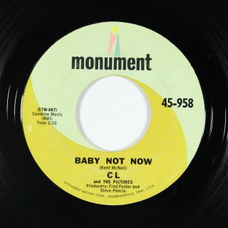 Northern Soul 45 - Cl & The Pictures - Baby Not Now - Monument - Mp3