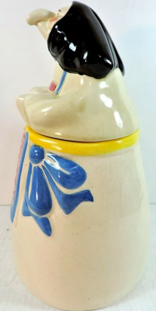 Vintage Good Luck Kitchen Witch Ceramic Cookie Jar 2