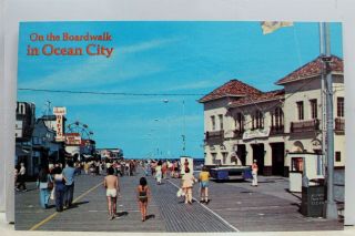 Jersey Nj Ocean City Boardwalk Postcard Old Vintage Card View Standard Post