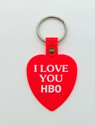 Vintage Hbo H.  B.  O.  Home Box Office Keychain Keyring