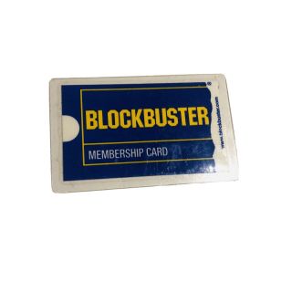 Blockbuster Membership Card 2010 Out Of Business Video Vhs Rental Store