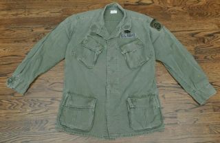 Vintage Vietnam War Era Us Army Jungle Jacket W/ 82nd Airborne Patches Medium