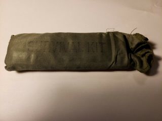 Vietnam War Us Air Force Pilot Flight Survival Kit Parachute Pack