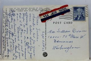 York NY NYC Empire State Building Midtown Skyline Manhattan Postcard Old PC 2