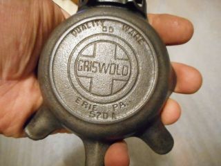GRISWOLD ERIE PA S70A advertising skillet - ashtray 2