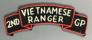 Vietnam War Us Advisor To 2nd Arvn Airborne Ranger Group Patch Vietnam Made