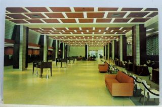 Mississippi Ms Jackson First National Bank Lobby Postcard Old Vintage Card View