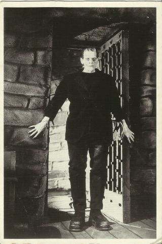 Postcard - Old Movies,  Boris Karloff As Frankenstein