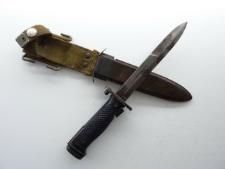 Danish Made M 5 Knife Bayo W/danish Made Scabbard
