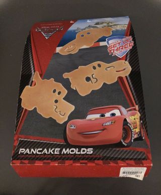Cars Ii Disney Pixar Pancake Molds - Lightning Mcqueen Tow Mater Finn Mcmissile