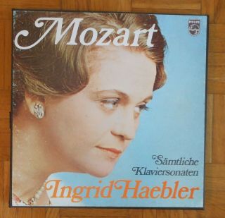 G205 Ingrid Haebler Mozart Complete Piano Sonatas 6 X Lp Philips Stereo