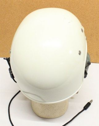 578 - Vietnam era HGU - 7/P Flight Helmet w/Communication set - white,  1969 dated 3