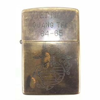 Vietnam War Zippo Lighter Quang Tri 64 65 Vintage