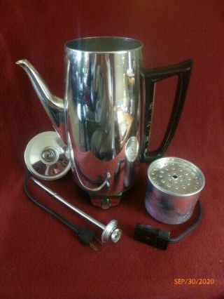 Vintage General Electric 9 Cup Automatic Electric Coffee Percolator 94p15