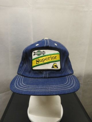Acco Feeds Superior Cargill Snapback Denim Hat Farming