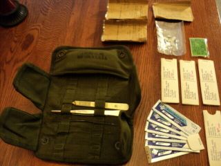 Vietnam 1963 U.  S.  Military Medical Field Surgical Instrument Kit With Some Conte
