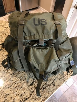 U.  S Military Alice Field Pack Vietnam Backpack In Wow Must Go