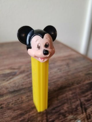 Mickey Mouse Yellow Pez Candy Dispenser Footless No Feet Disney Vintage
