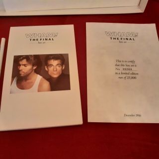 WHAM - THE FINAL BOX SET - GOLD DOUBLE VINYL LPS - RARE AND LIMITED 3