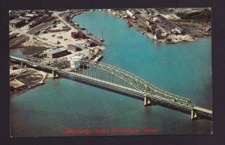 Old Vintage Postcard Of Julien Dubuque Iowa Ia Bridge