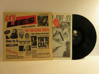 Guns N Roses Lies Lp Album Vinyl Rare Ghs 24198 Slash Axl Rose 1988