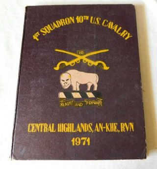 1st Squadron 10th Us Cavalry Central Highlands An - Khe Rvn 1971 Book