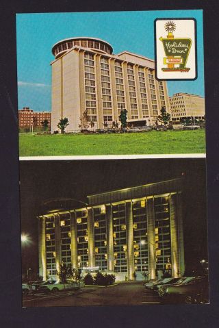 Old Vintage Postcard Of Holiday Inn Hotel Springfield Massachusetts Ma