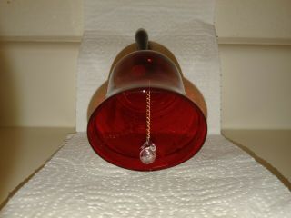 Vintage Coca - Cola Glass Decorative Bell 
