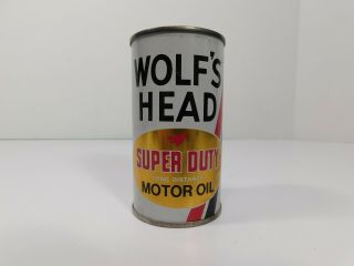 Vintage Wolf ' s Head Duty Motor Oil Can Coin Bank 2
