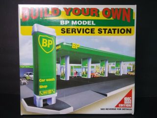 Vtg Build Your Own BP Gas Service Station Model Kit - 1995 Edition - NIB - READ 2
