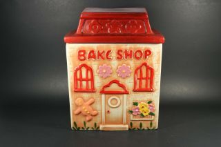 Vintage Judy Of California Ceramic Bake Shop Cookie Jar Circa 1977 Usa 65 - 3