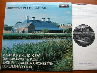 Sxl 6372 Mozart: Serenata Notturna / Symphony No.  40 Britten / Eco Nm