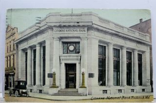 Maryland Md Frederick Citizens National Bank Postcard Old Vintage Card View Post