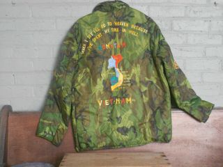 Vietnam Souvenir Jacket,  1969 - 70,  Embroidered,  Heaven - Hell,  Wow