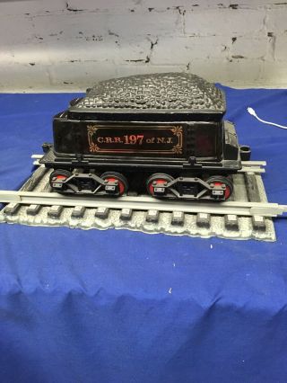 11” Vintage Jim Beam 1872 Coal Car Decanter Train W/ Track.  Produced In 1976.