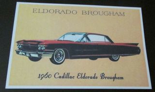 1960 Cadillac - - Eldorado Brougham - - - [old Car Postcard - - 4 " X 6 " ].
