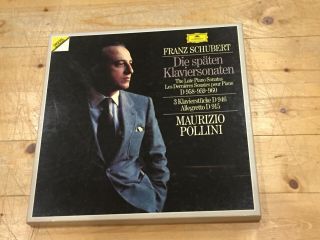 Schubert The Late Piano Sonatas Maurizio Pollini Orig Dgg 3 Lp Box 419229 - 1