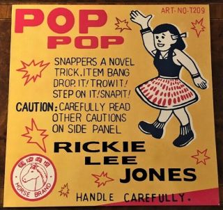 Rickie Lee Jones " Pop Pop ".  Vinyl Lp Record.  Import.  Nm