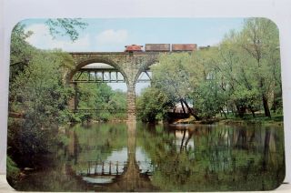 Delaware De Wilmington Brandywine Park B&o Bridge Postcard Old Vintage Card View