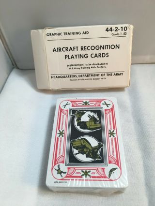 1979 - Aircraft Recognition Playing Cards - 44 - 2 - 10 - U.  S.  Army - - I480