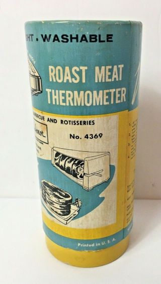 Vintage 1950s Maid Of Honor Roast Meat Thermometer In