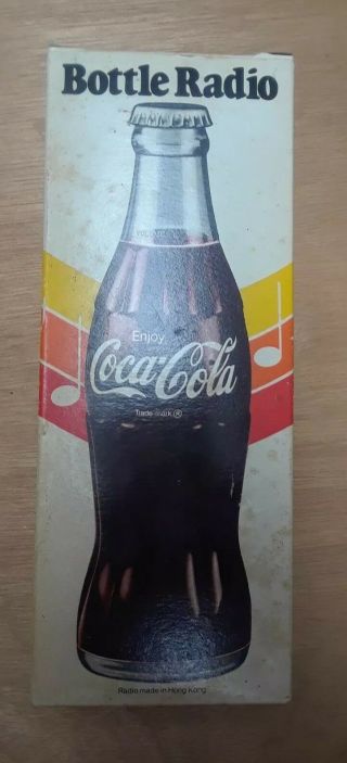 Vintage 70s Coca Cola Bottle Am Radio -