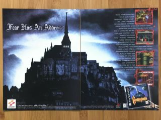Castlevania: Symphony Of The Night Ps1 1997 Vintage Print Ad/poster Art Official