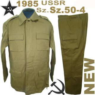 Very Rar Sz.  50 - 4 Cotton Afganka Soviet Sand Camo Field Uniform Afghanka 1985