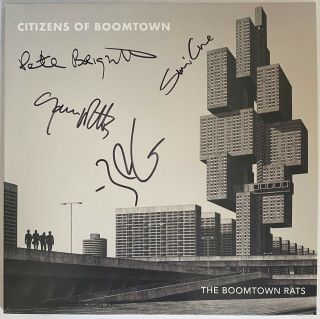 The Boomtown Rats Hand Signed Citizens Of Boomtown Vinyl - Lp Autograph 2020.