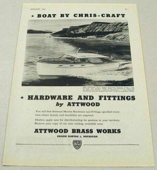 1945 Print Ad Chris - Craft 36 